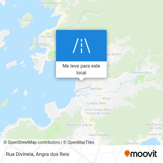 Rua Divineia mapa