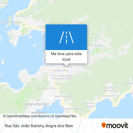 Rua São João Batista mapa