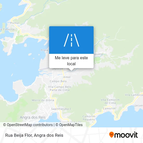 Rua Beija Flor mapa
