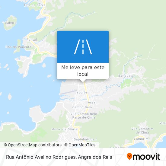 Rua Antônio Avelino Rodrigues mapa