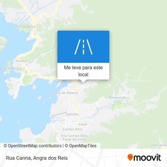 Rua Canna mapa