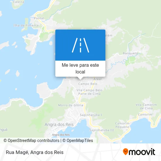 Rua Magé mapa