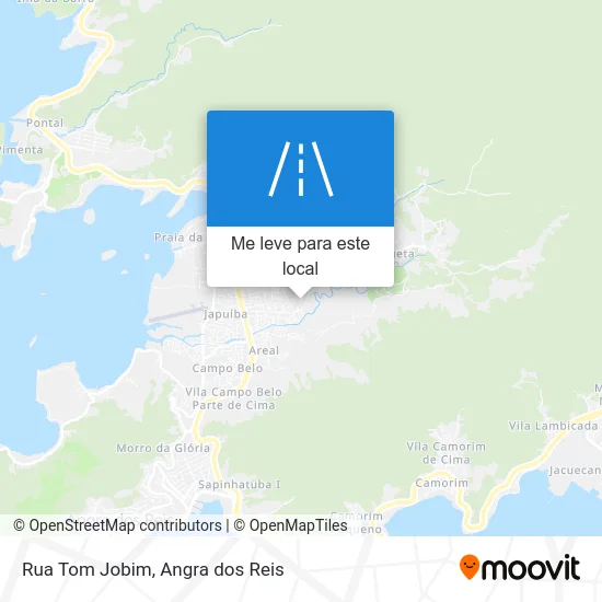Rua Tom Jobim mapa