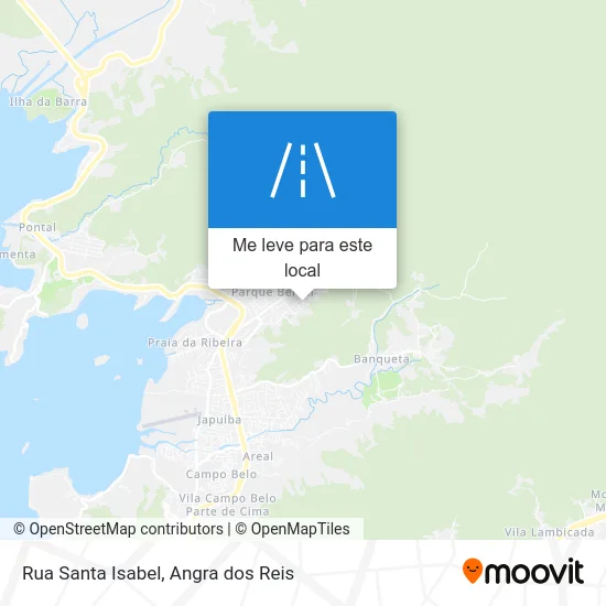 Rua Santa Isabel mapa