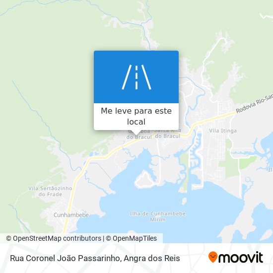 Rua Coronel João Passarinho mapa