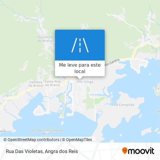 Rua Das Violetas mapa