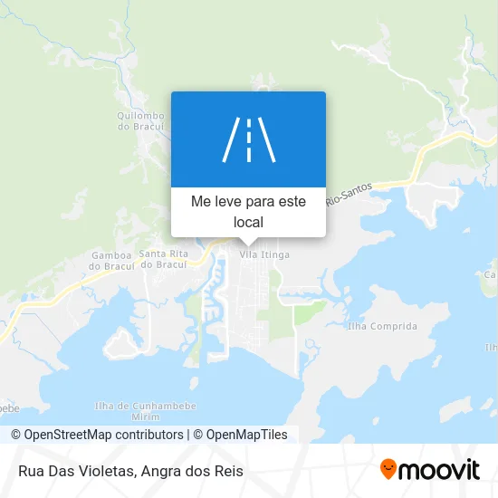 Rua Das Violetas mapa