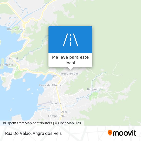 Rua Do Valão mapa