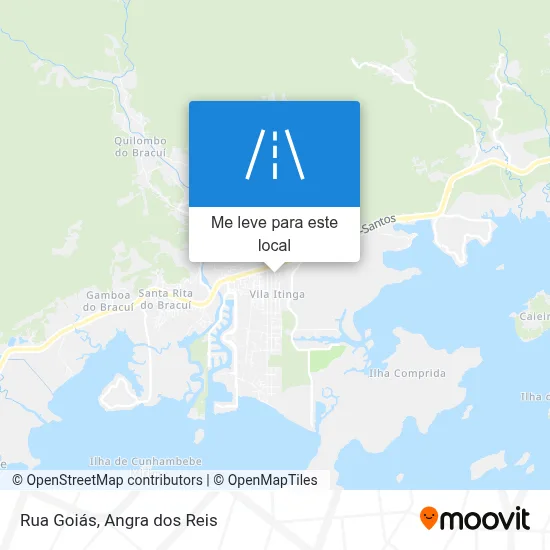 Rua Goiás mapa