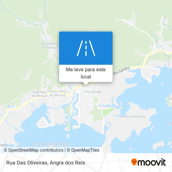 Rua Das Oliveiras mapa