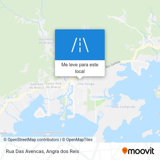 Rua Das Avencas mapa