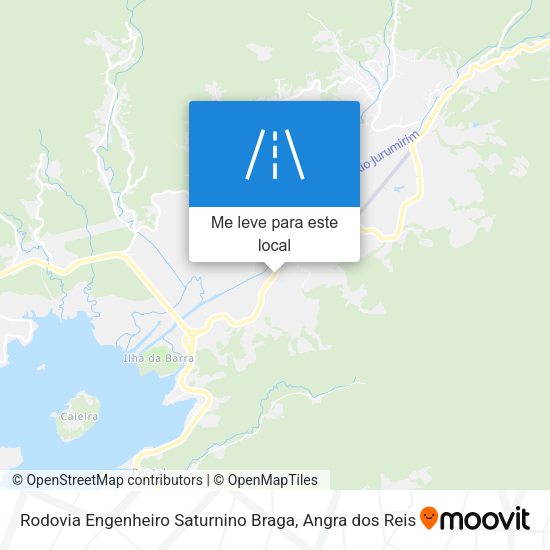 Rodovia Engenheiro Saturnino Braga mapa