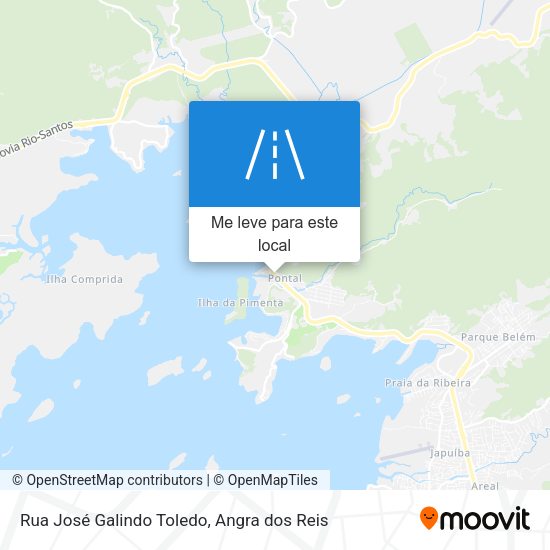 Rua José Galindo Toledo mapa