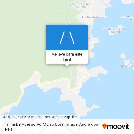 Trilha De Acesso Ao Morro Dois Irmãos mapa