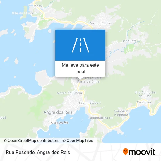 Rua Resende mapa