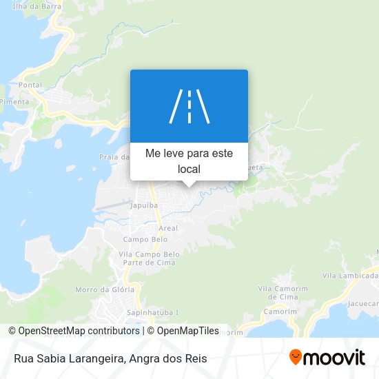 Rua Sabia Larangeira mapa