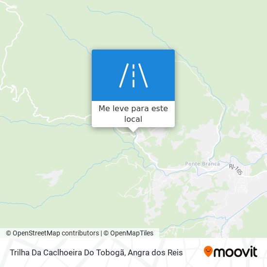 Trilha Da Caclhoeira Do Tobogã mapa