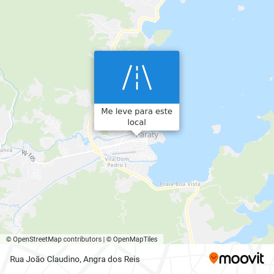 Rua João Claudino mapa