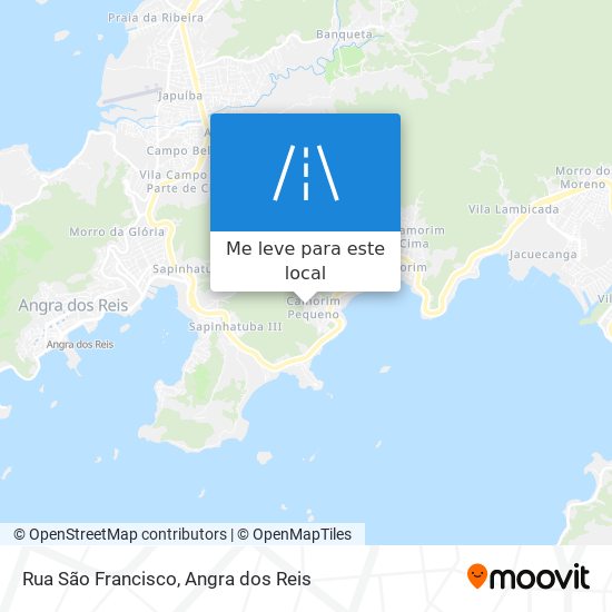 Rua São Francisco mapa