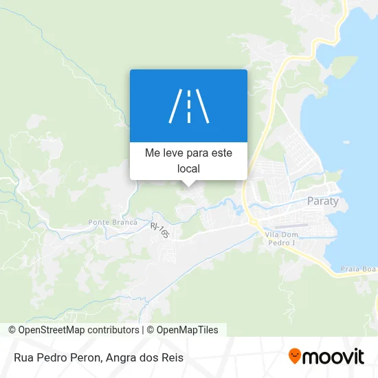 Rua Pedro Peron mapa