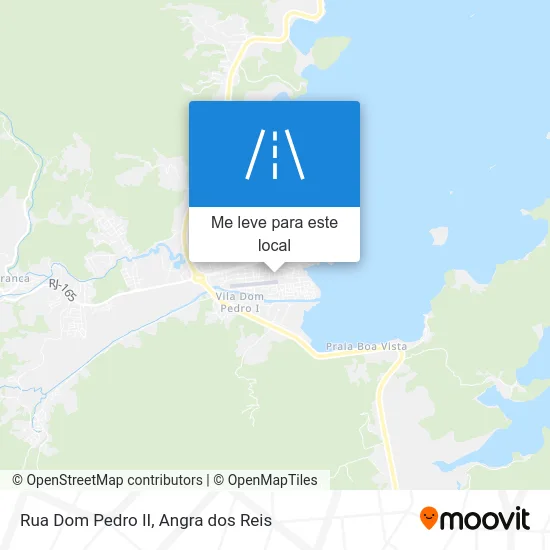 Rua Dom Pedro II mapa