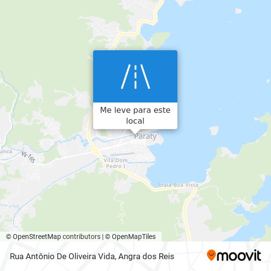 Rua Antônio De Oliveira Vida mapa
