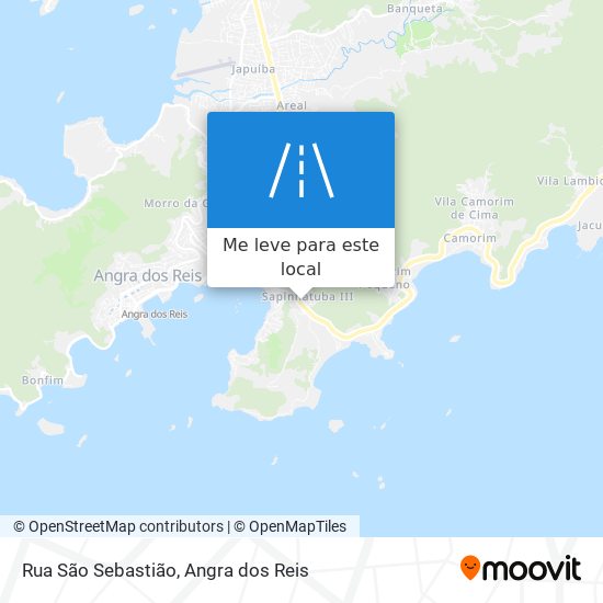 Rua São Sebastião mapa