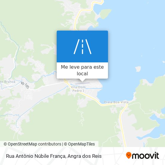 Rua Antônio Núbile França mapa