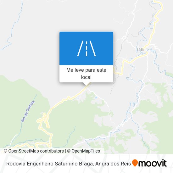 Rodovia Engenheiro Saturnino Braga mapa
