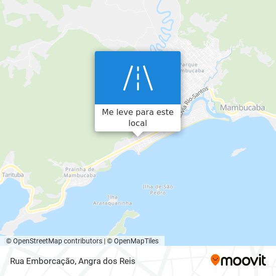 Rua Emborcação mapa