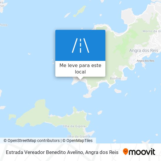 Estrada Vereador Benedito Avelino mapa