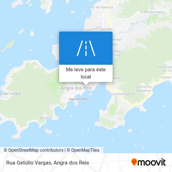 Rua Getúlio Vargas mapa