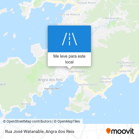 Rua José Watanable mapa