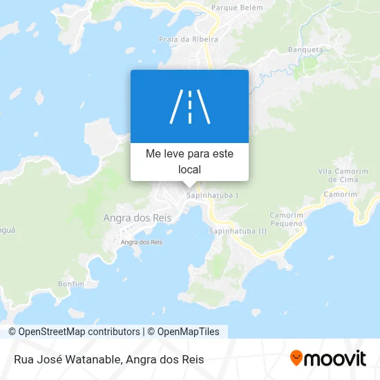 Rua José Watanable mapa