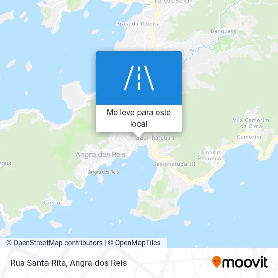 Rua Santa Rita mapa