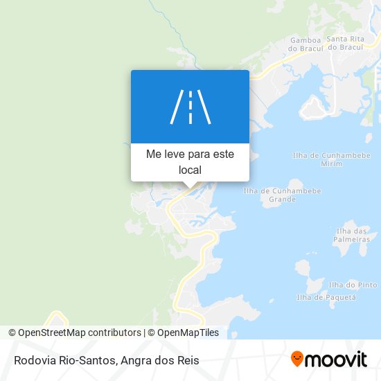 Rodovia Rio-Santos mapa