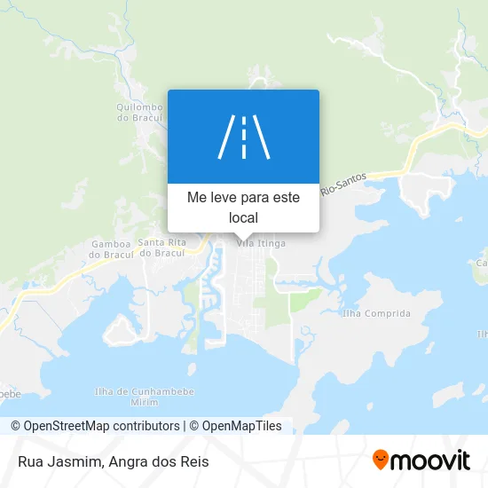 Rua Jasmim mapa