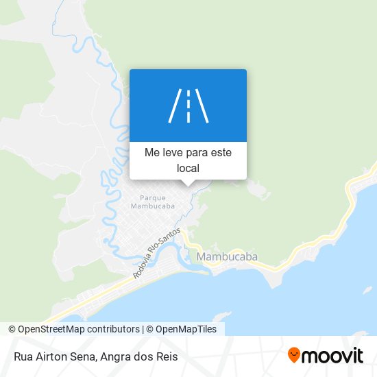 Rua Airton Sena mapa