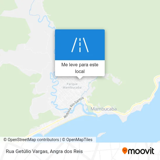 Rua Getúlio Vargas mapa
