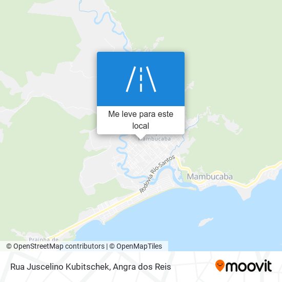 Rua Juscelino Kubitschek mapa