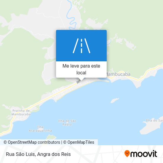 Rua São Luis mapa