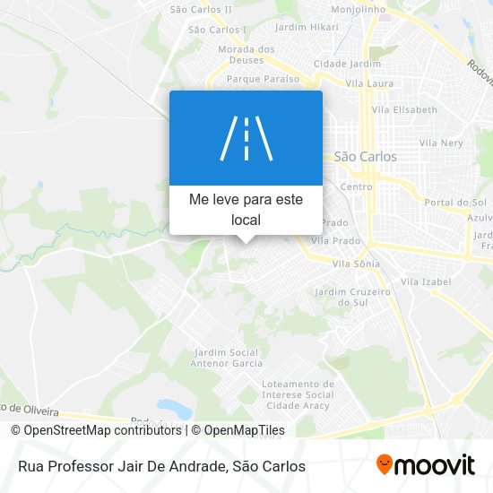 Rua Professor Jair De Andrade mapa