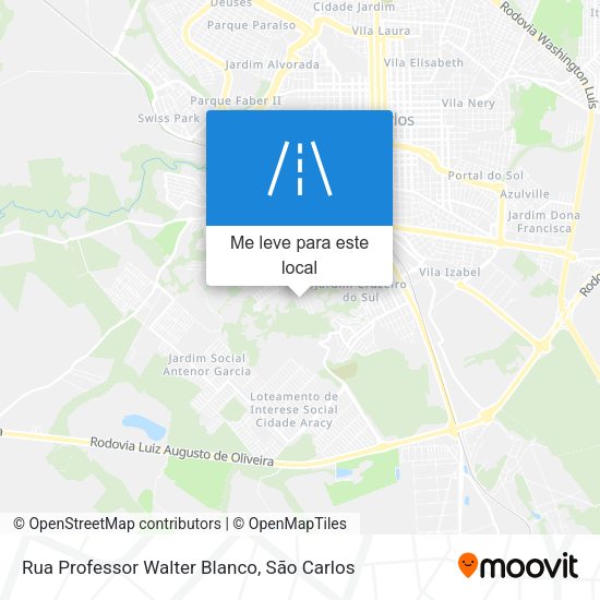 Rua Professor Walter Blanco mapa