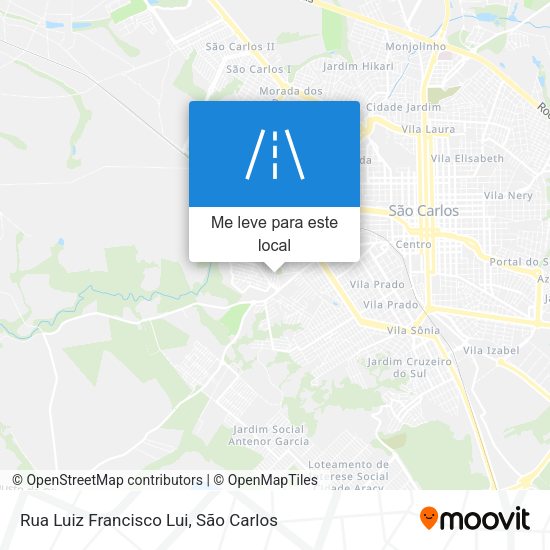 Rua Luiz Francisco Lui mapa