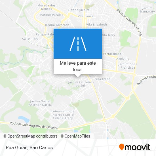 Rua Goiás mapa