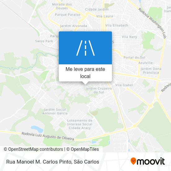 Rua Manoel M. Carlos Pinto mapa