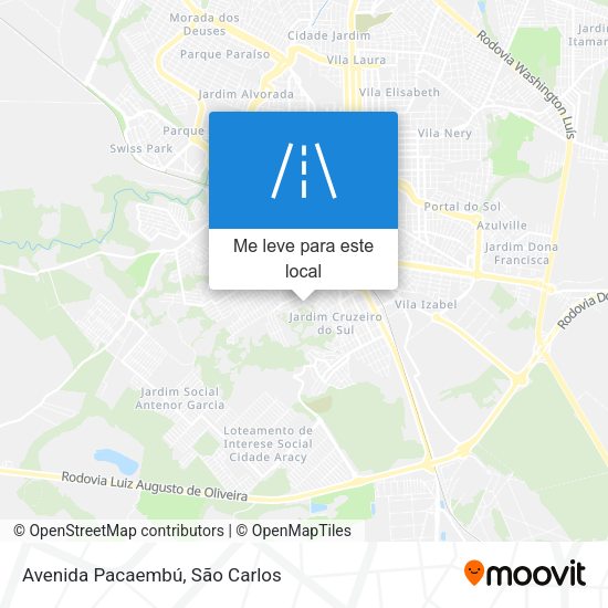 Avenida Pacaembú mapa