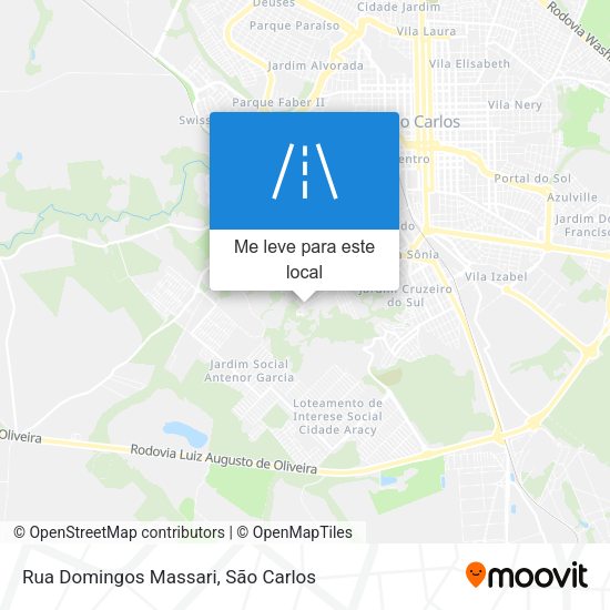 Rua Domingos Massari mapa