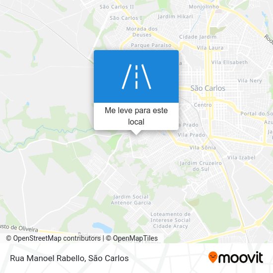Rua Manoel Rabello mapa