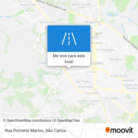 Rua Porceno Marino mapa